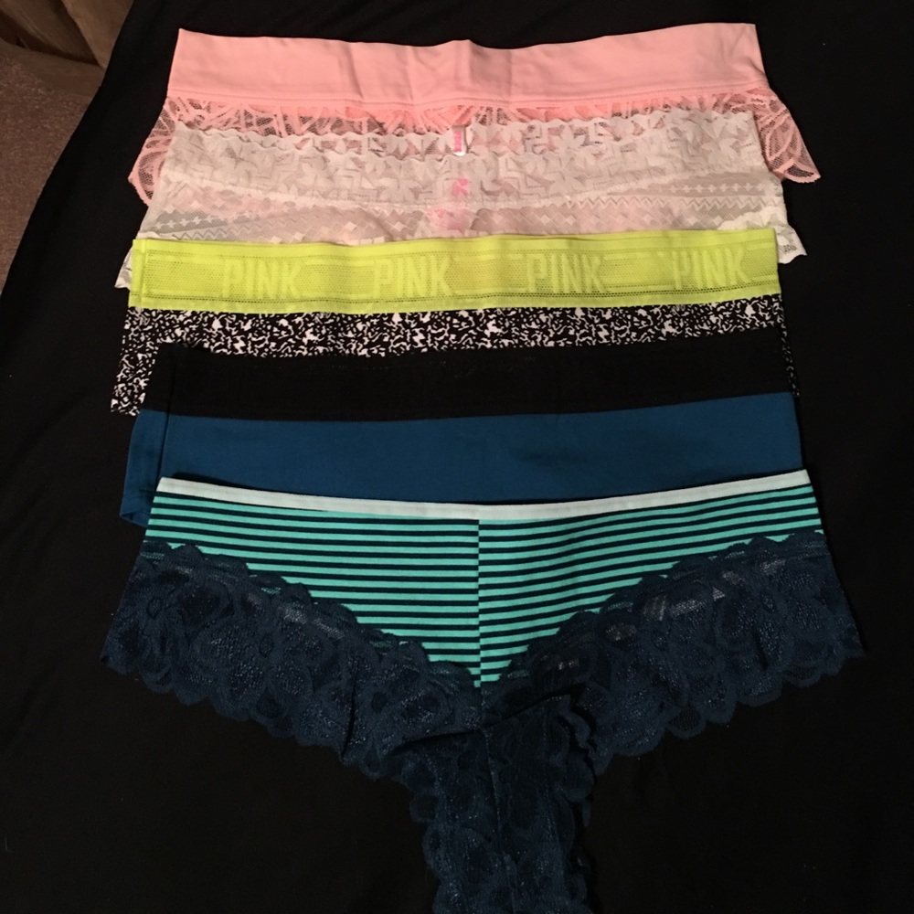 NWT set of 5 Victoria's Secret Pink Cheeksters