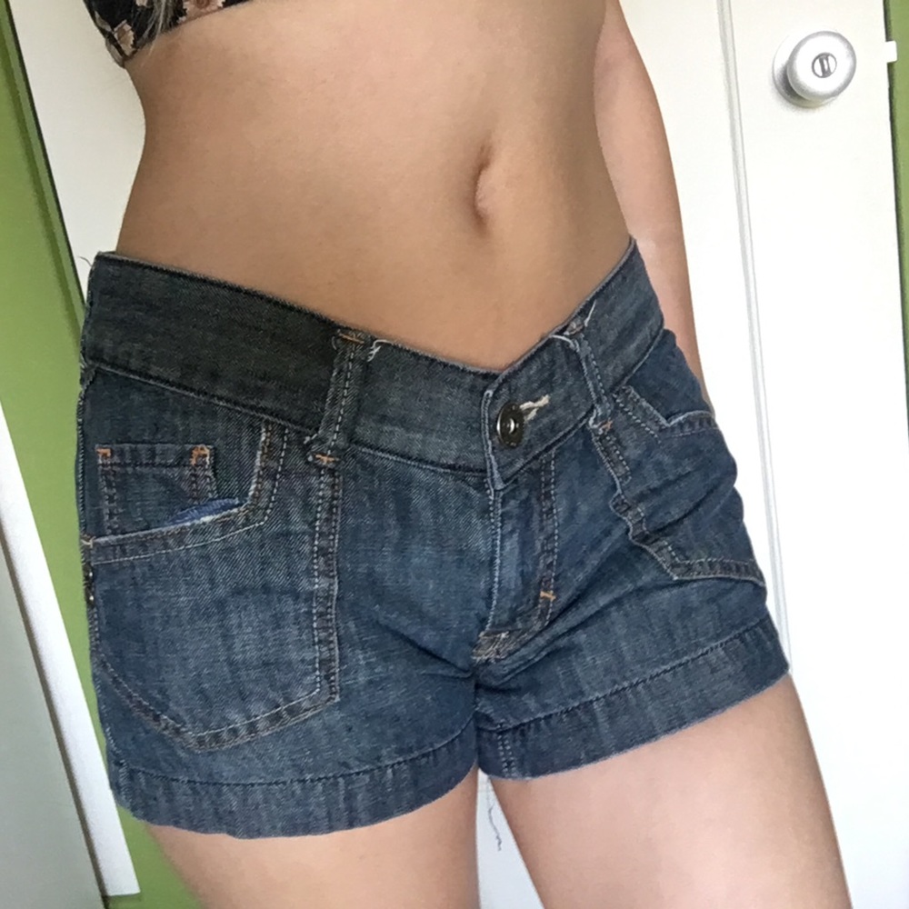 Trendy denim shorts