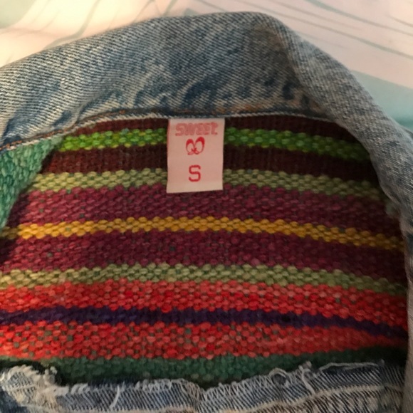 VINTAGE JEAN JACKET (from Peru) - Picture 2 of 4