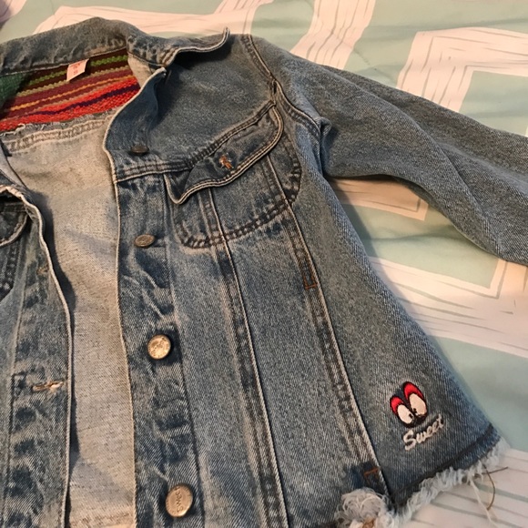 VINTAGE JEAN JACKET (from Peru) - Picture 3 of 4