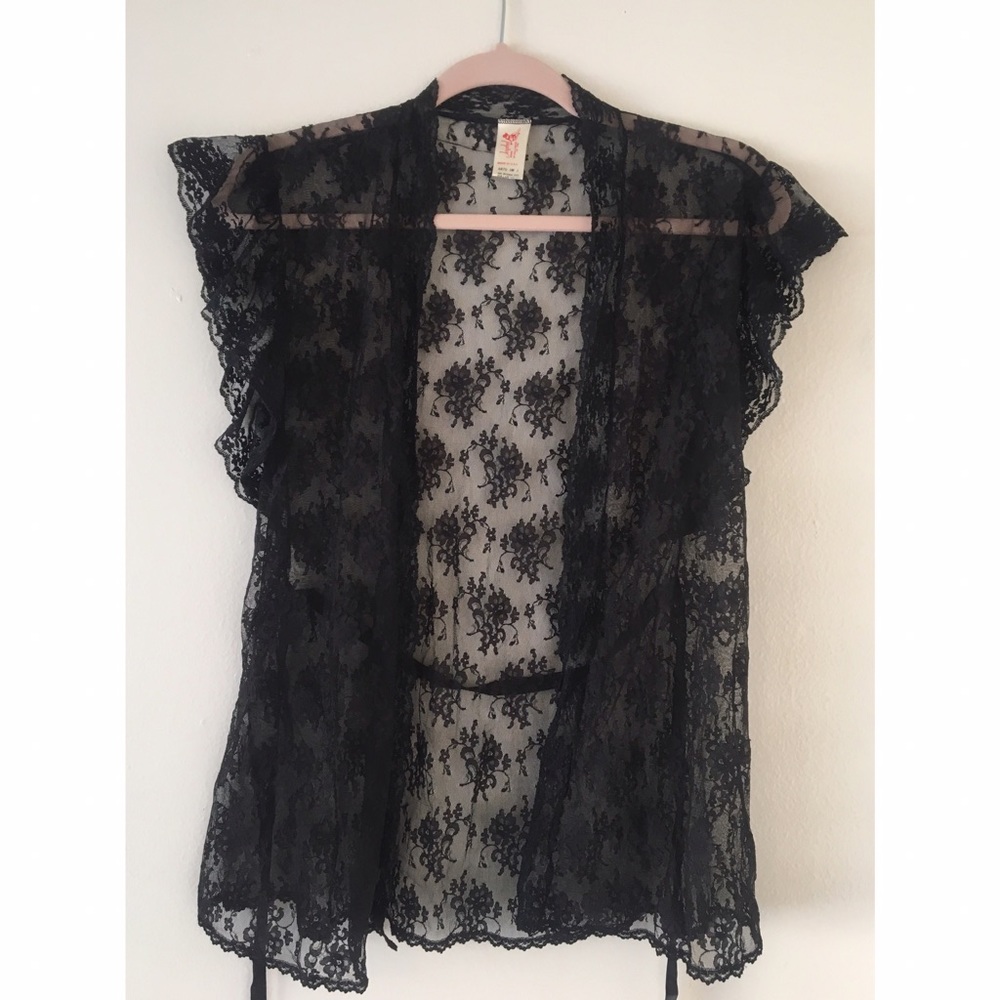 Vintage Lace Cover Up shirt