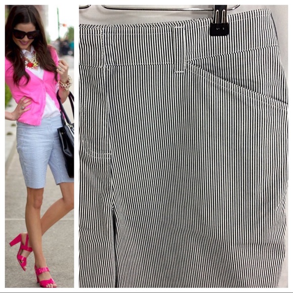Jones New York Pants - Striped Walking Short