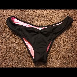 Black Victoria's Secret pink bikini bottoms