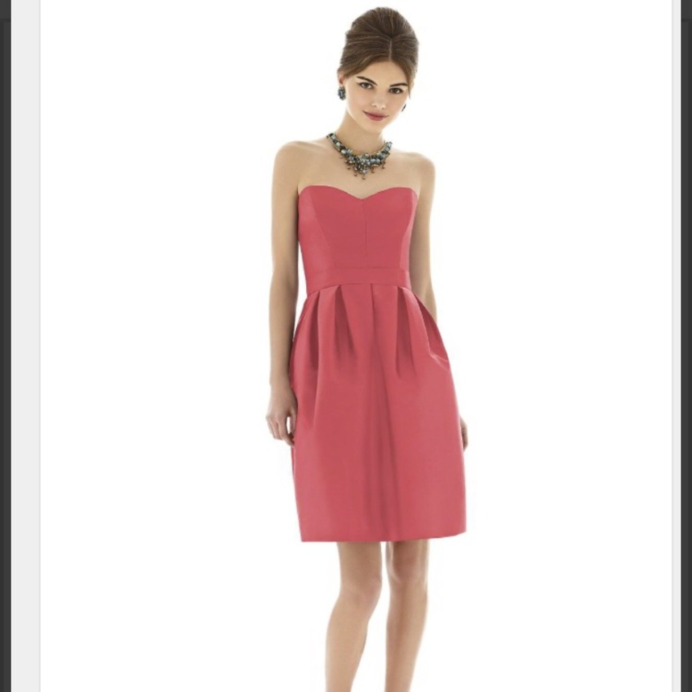 Alfred sung candy coral dress - size 4, worn once