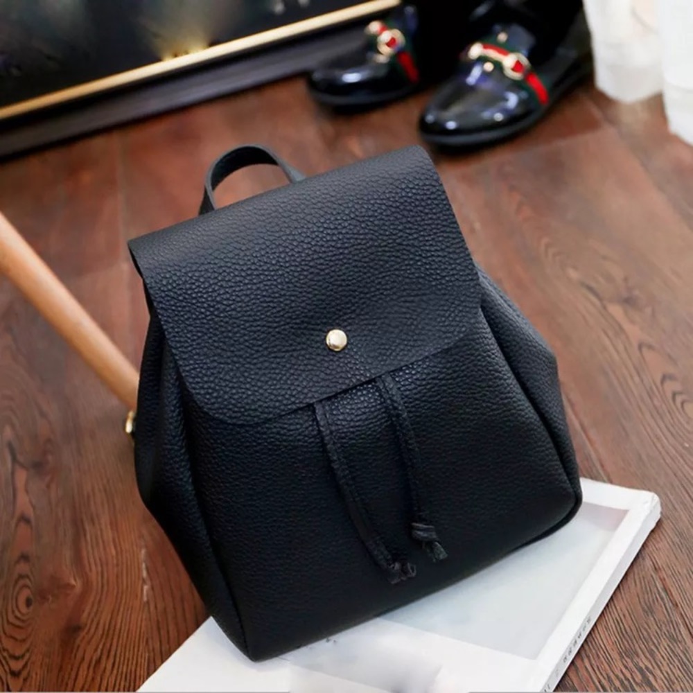 Black Backpack Handbag