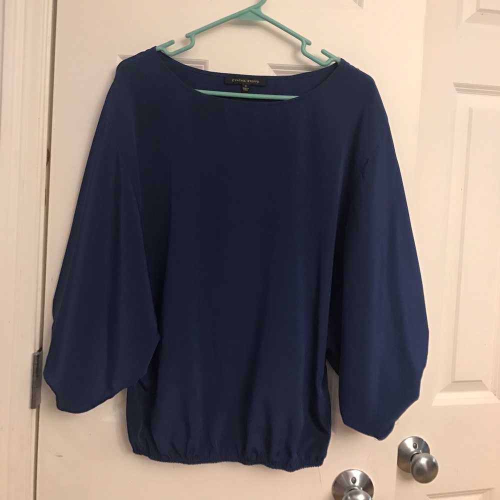 Beautiful navy blue blouse