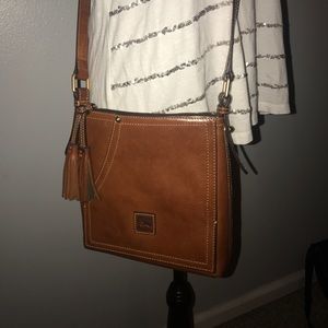 Dooney &a Bourke Letter carrier leather cross-body