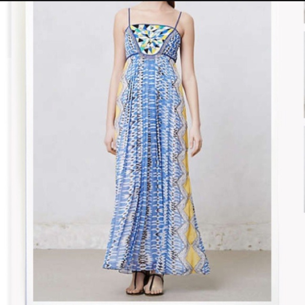 beaded maxi dress - worn twice, size s