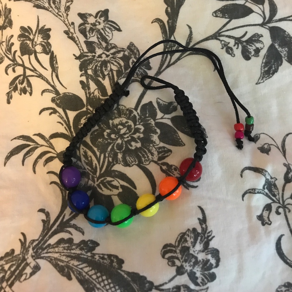 7 chakra beads rainbow bracelet