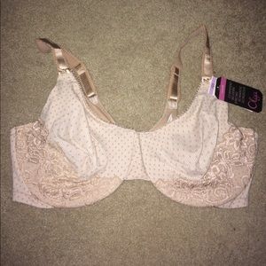 Pretty detail tan bra - BRAND NEW