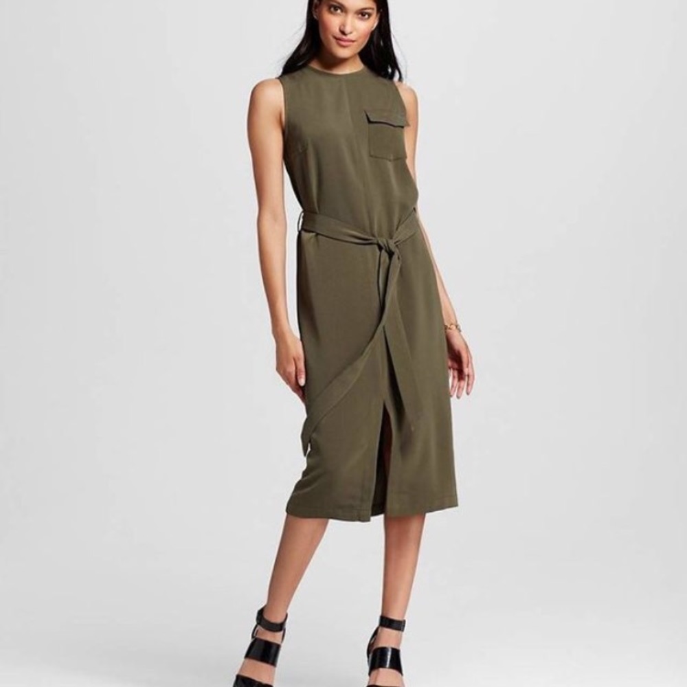 Who What Wear Utility Midi Dress