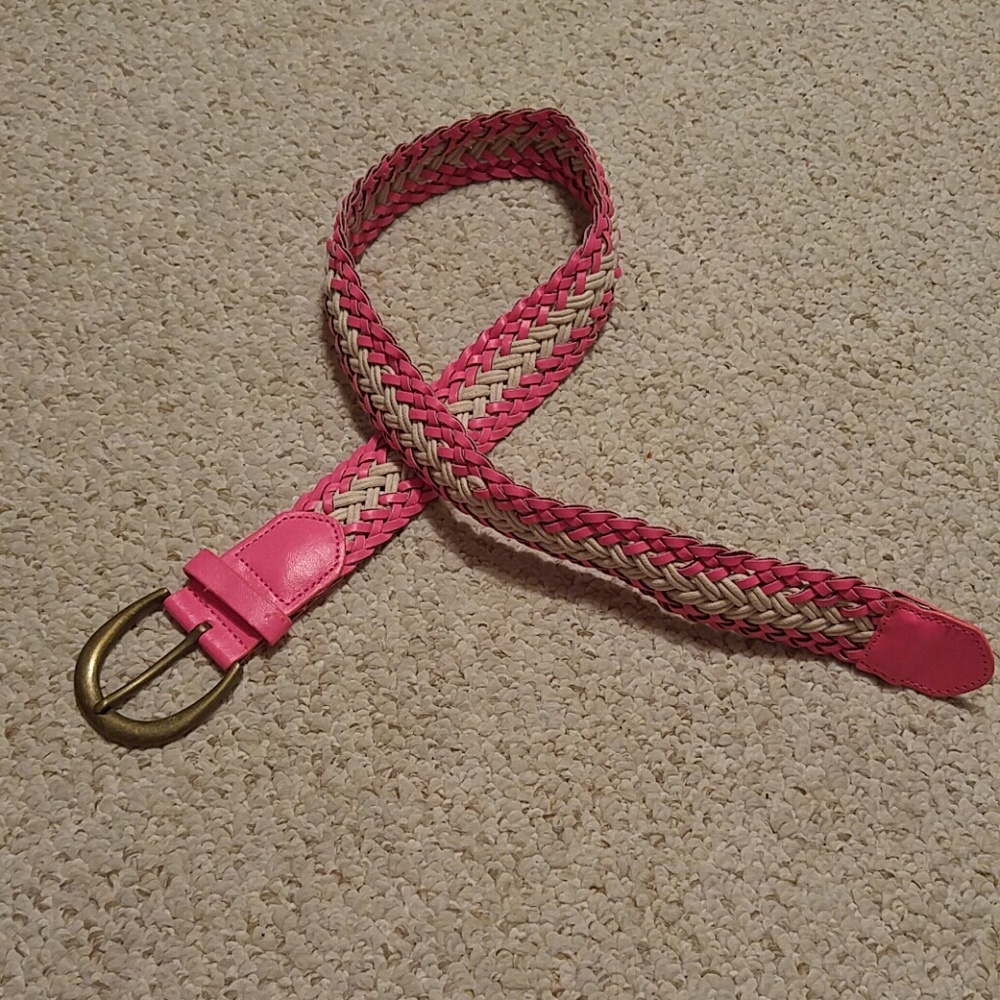 Hot Pink Woven Belt