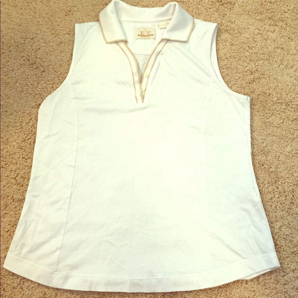 EP Pro - white collared golf tank