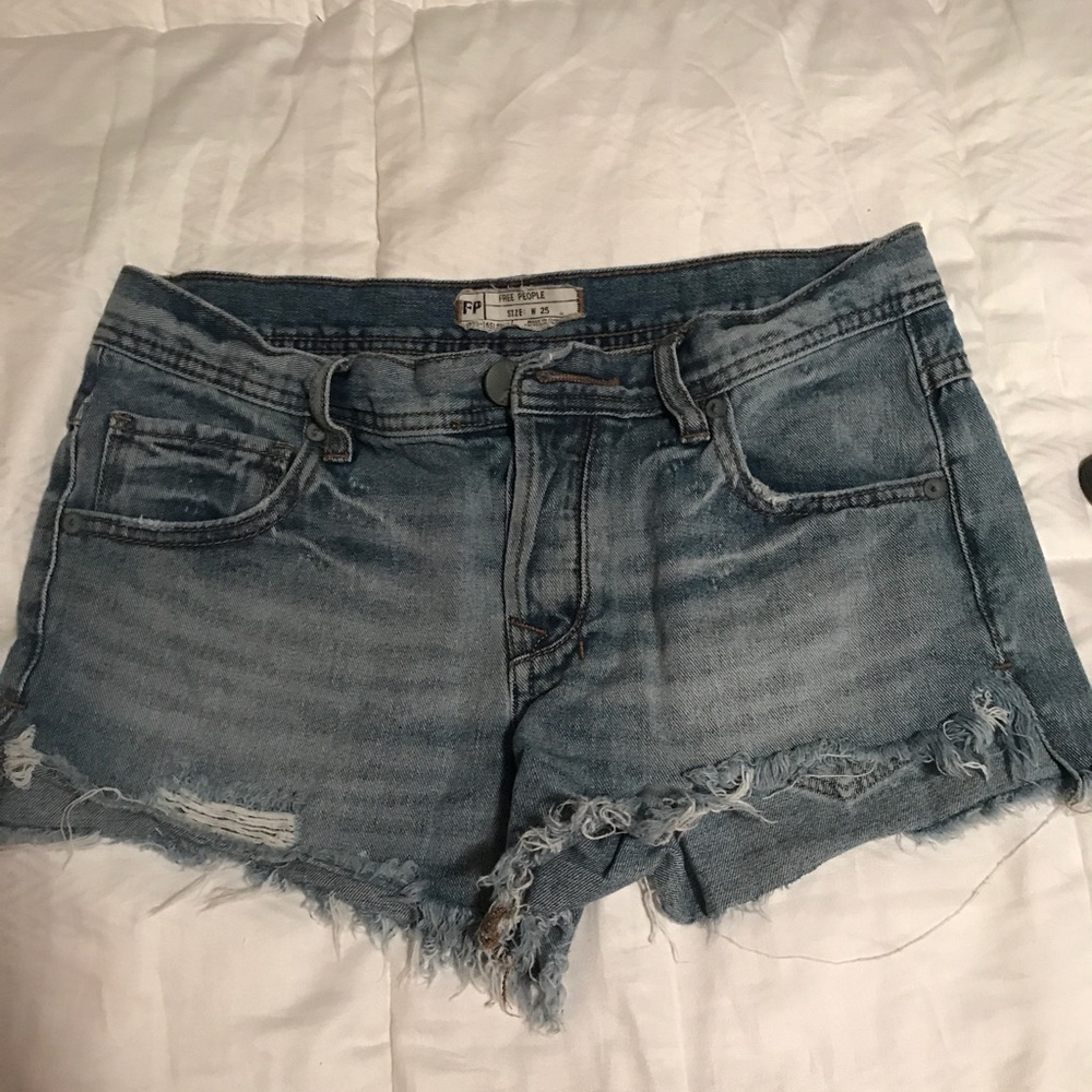 Free People Jean shorts