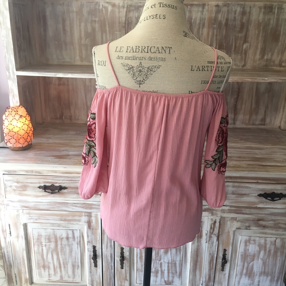 HP • NWOT "Wildflower" floral embroidered top - Picture 4 of 5