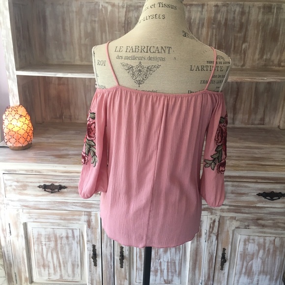 HP • NWOT "Wildflower" floral embroidered top - Picture 4 of 5