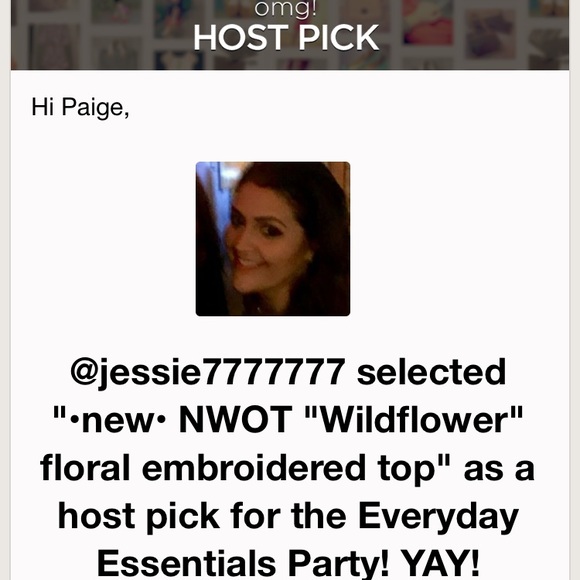 HP • NWOT "Wildflower" floral embroidered top - Picture 5 of 5