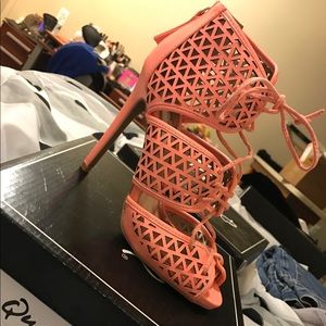 Peach heels
