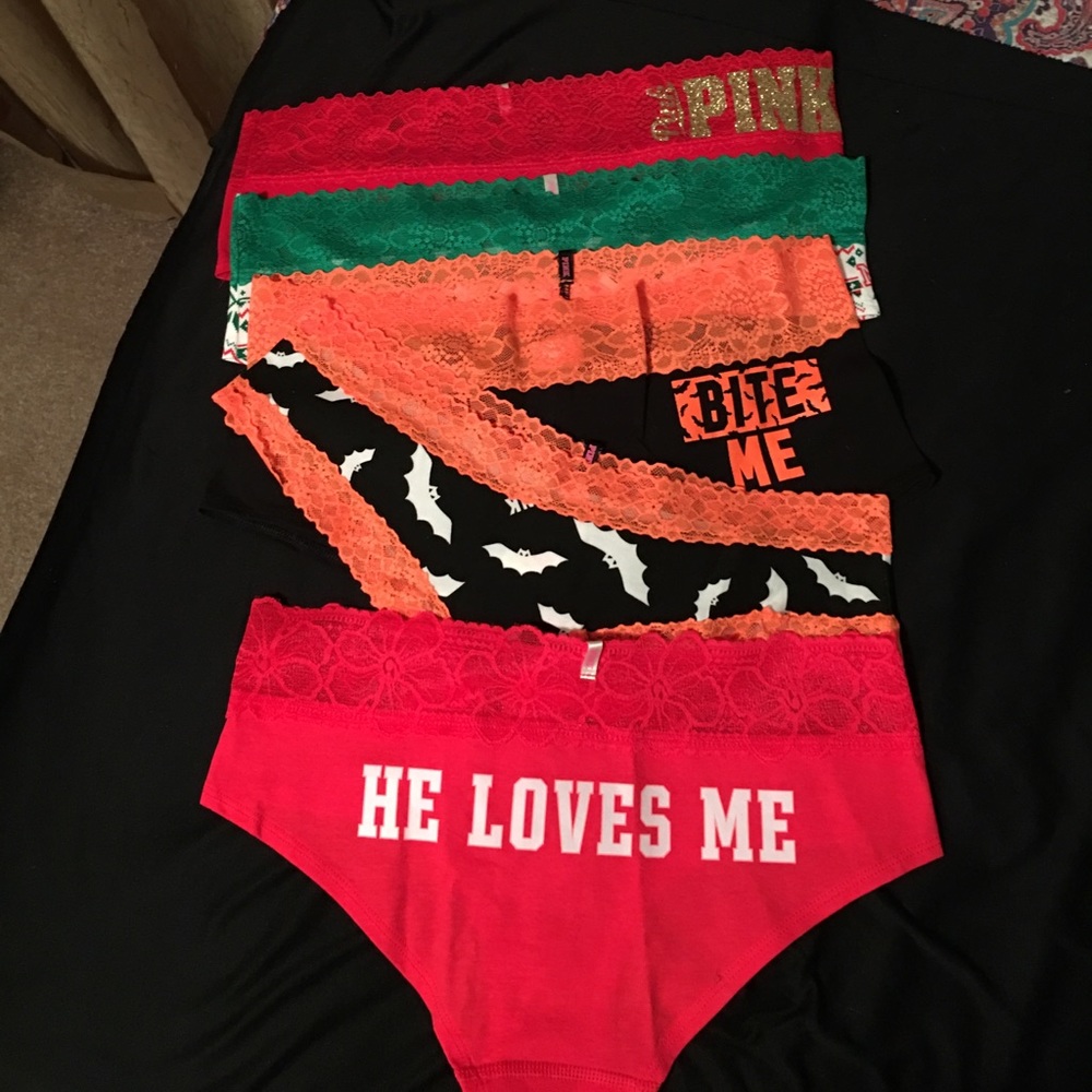 Set of 5 Victoria's Secret Pink Panties