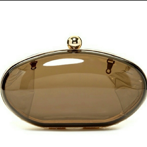 💋Oval Black Clutch by Pink Haley - Picture 4 of 6