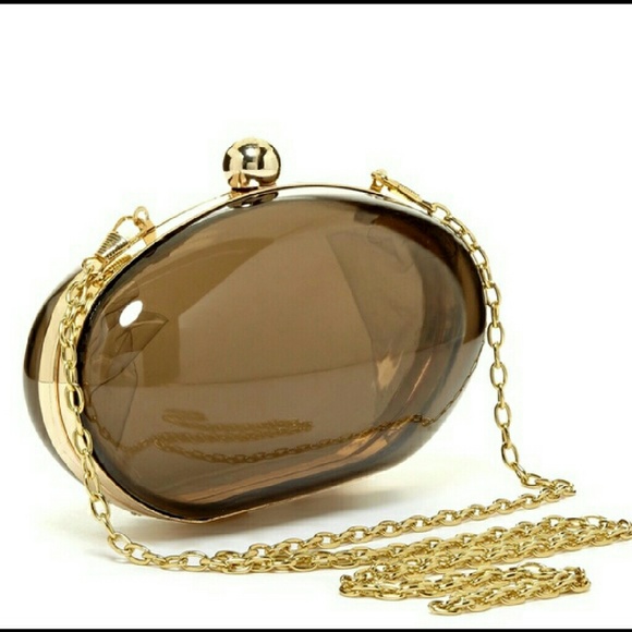 💋Oval Black Clutch by Pink Haley - Picture 3 of 6