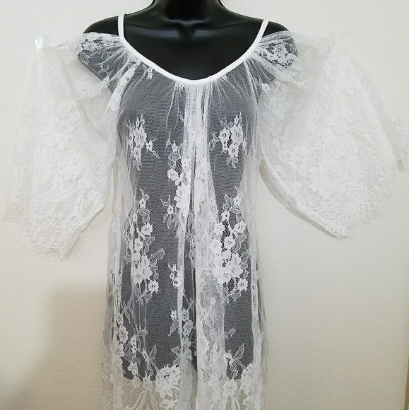 Lace coverup COLD SHOULDER - Picture 5 of 5