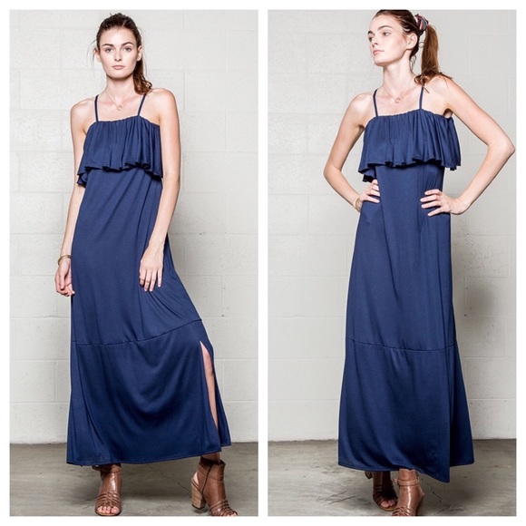 🏖 Was $43 Medium Only Ruffled Maxi Dress - Picture 2 of 4