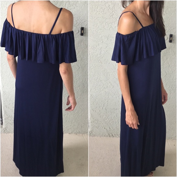 🏖 Was $43 Medium Only Ruffled Maxi Dress - Picture 3 of 4