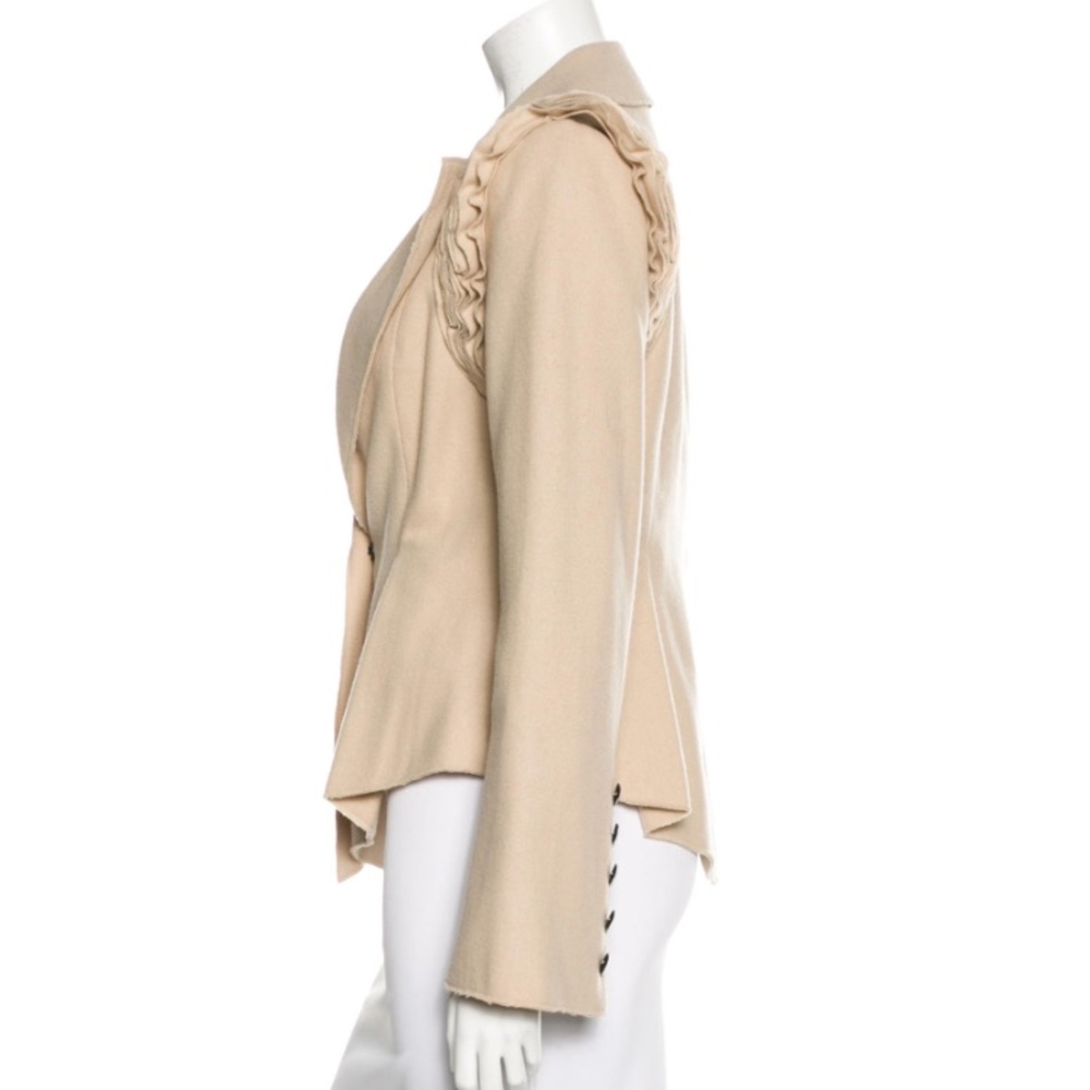 Robert Rodriguez Wool Ruffled Jacket - image 5