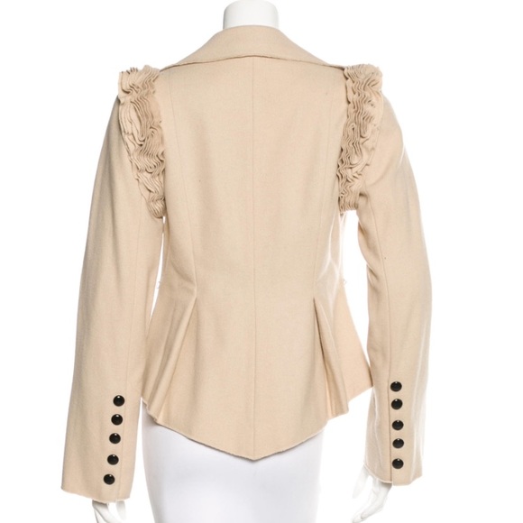 Robert Rodriguez Wool Ruffled Jacket - Picture 6 of 6