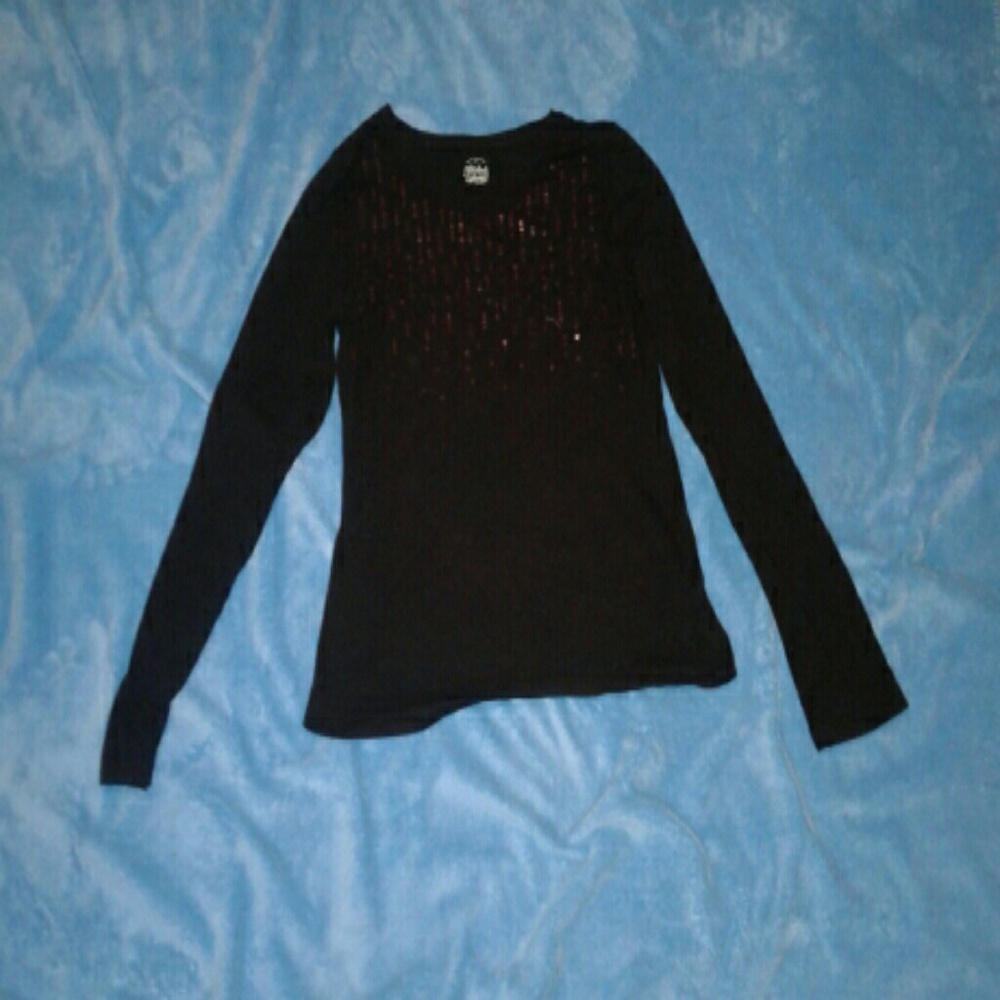 Size 14/16 Faded Glory black lond sleeve