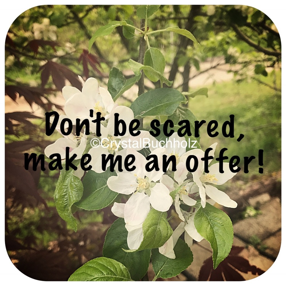 Don't be scared, make me an offer!!!