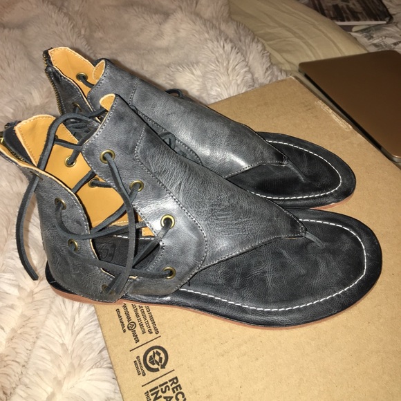 Distressed Boho Boot Sandals - Picture 2 of 4