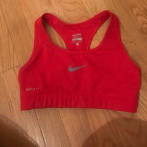 Red Nike sport bra