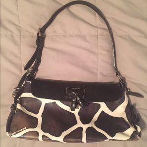 Rooney & Bourke cow / giraffe print handbag