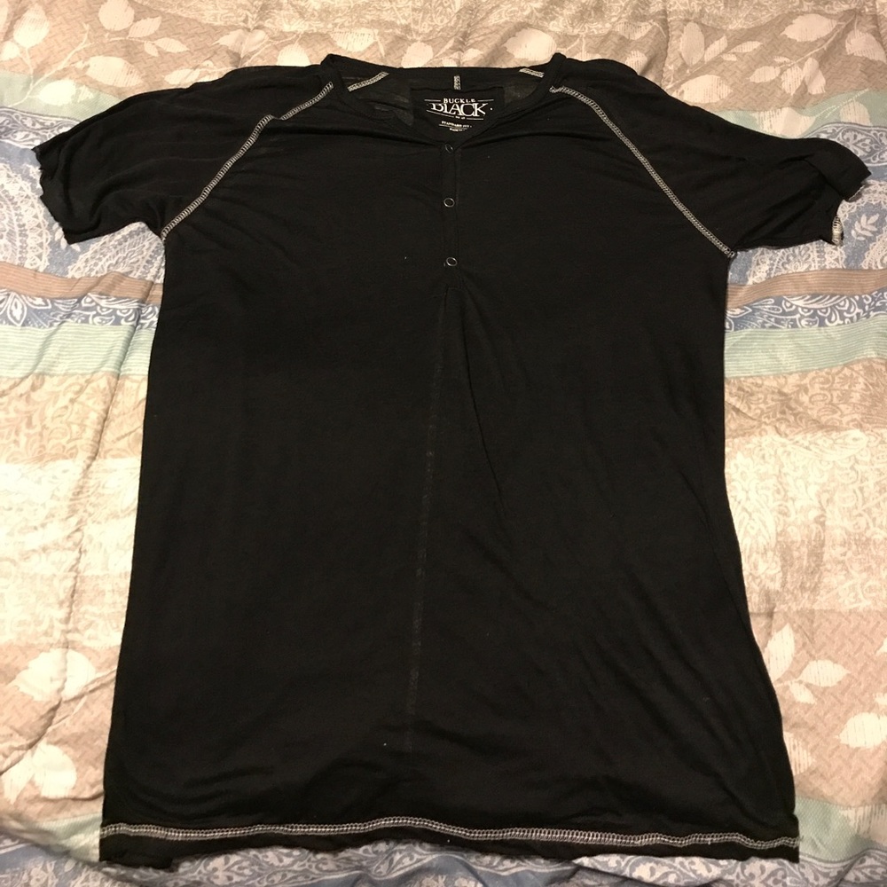 Medium buckle black no.48 standard fit shirt