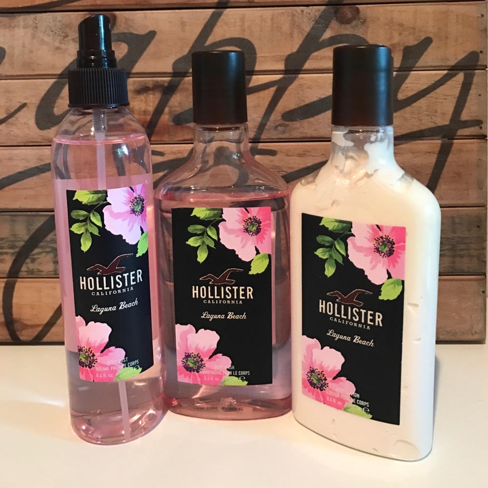 Hollister Lotion perfume and body wash set