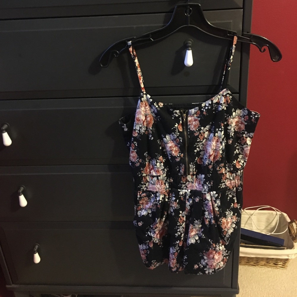 Summer floral romper