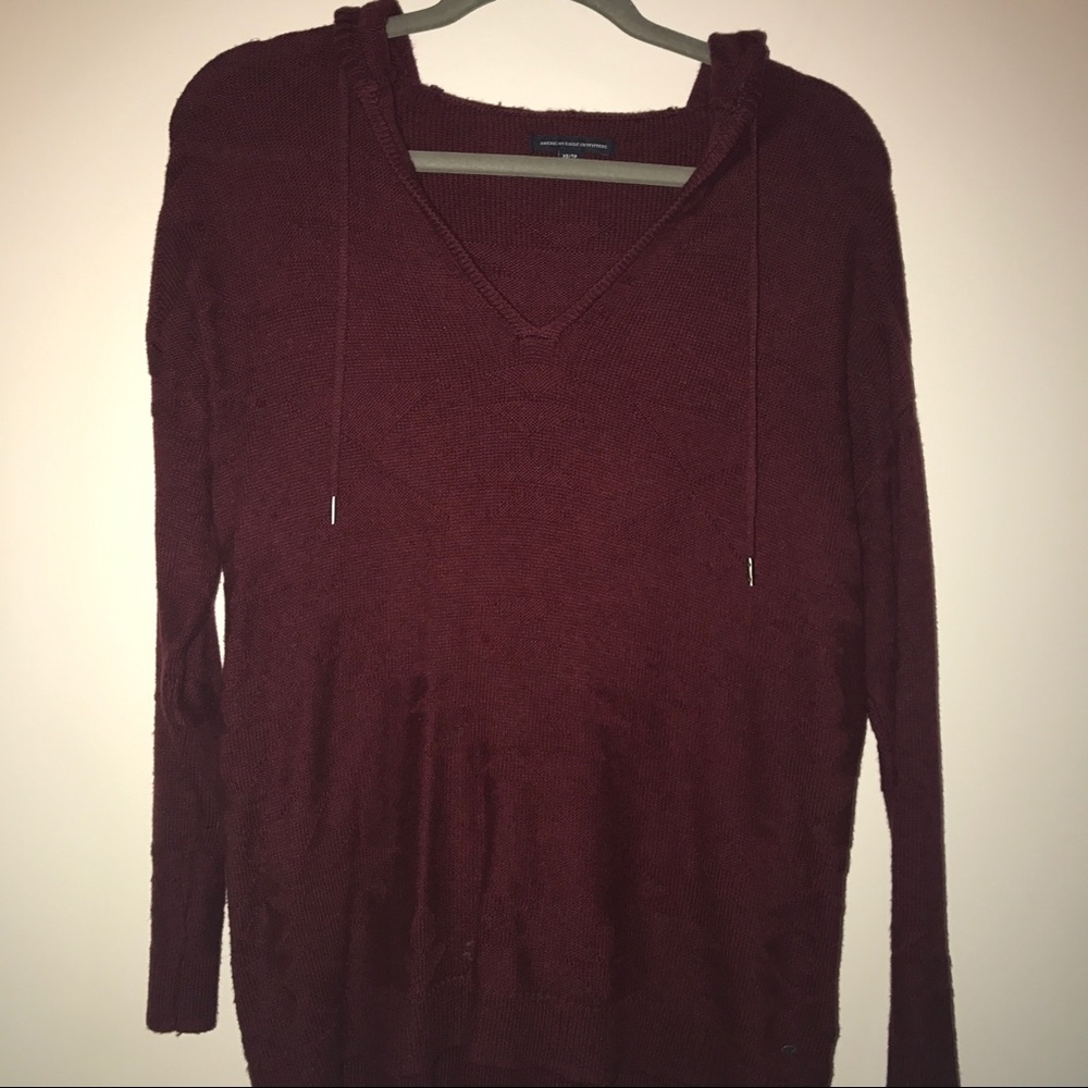 •Burgundy Hoodie•