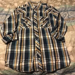 BKE slim fit pearl snap long sleeve.