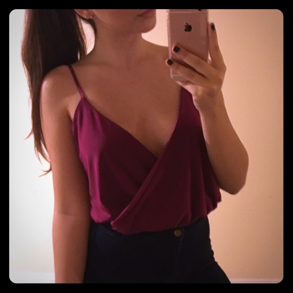 Boohoo Tops - Wrap front bodysuit