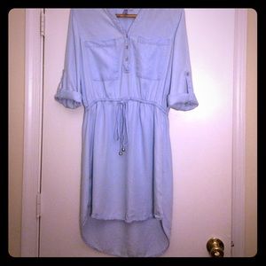 Francescas collections tie dress, chambray, size L