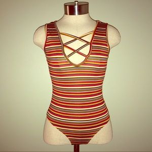 Striped Bodysuit