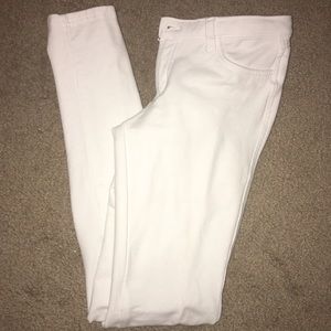 PRELOVED: WHITE SPANDEX JEGGINGS