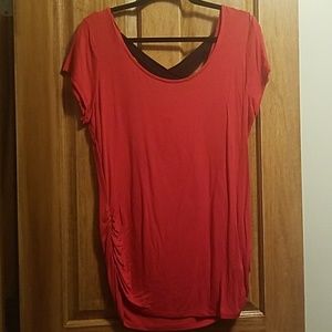 Red top with black straps