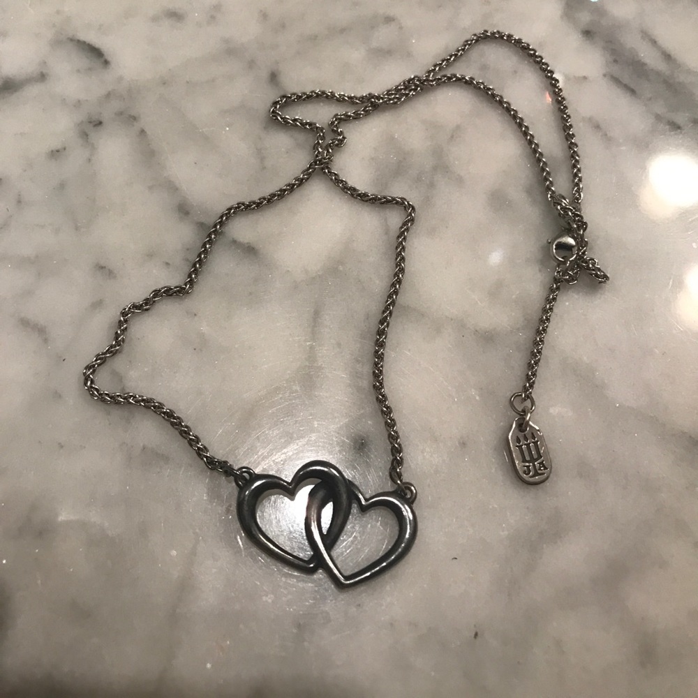 James Avery double heart necklace