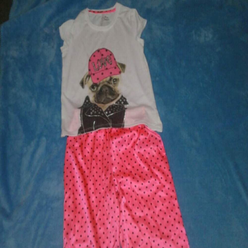 Size 14-16 Joe Boxer polyester pajama set pink