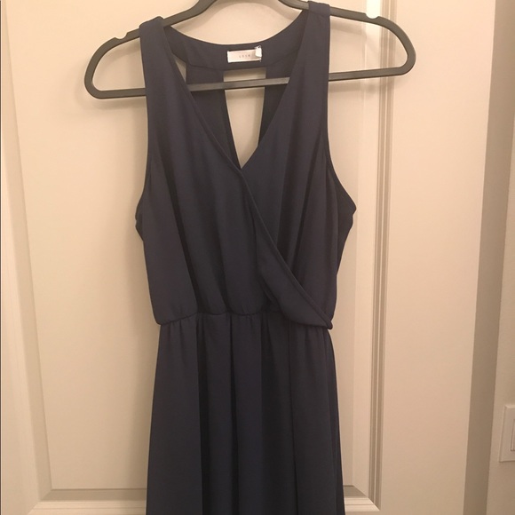 Lush Dresses & Skirts - Navy Flowy Dress