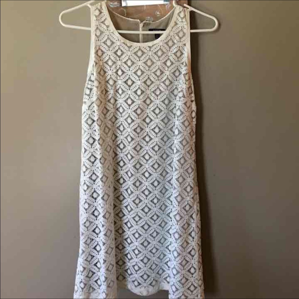 Cream colored dress!