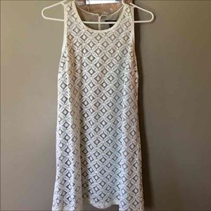 Cream colored dress!